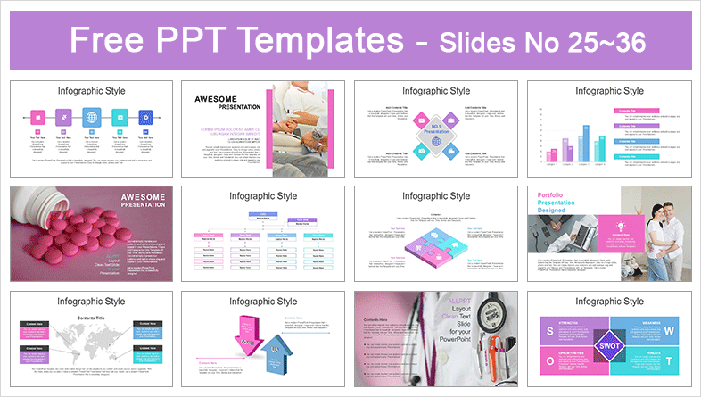  Medical Insurance PowerPoint Templates			 