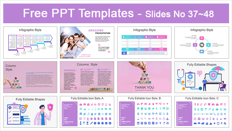  Medical Insurance PowerPoint Templates			 