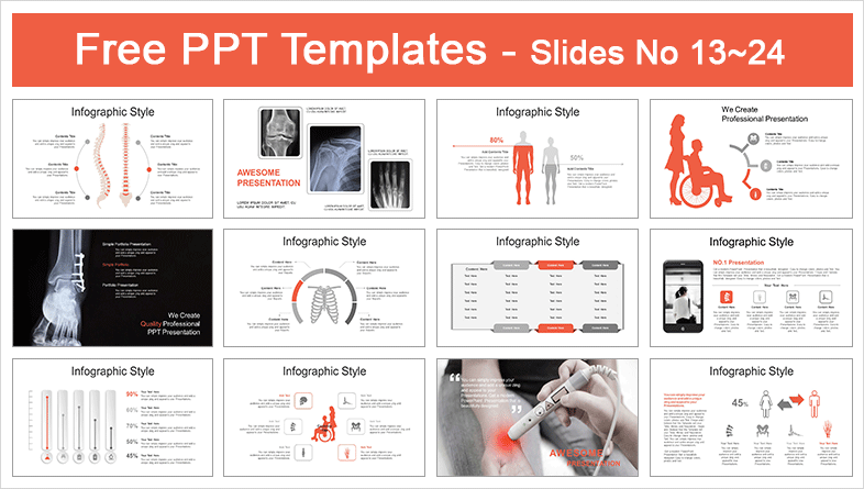  Medical Orthopedic PowerPoint Templates			 