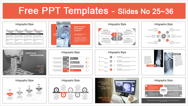  Medical Orthopedic PowerPoint Templates			 