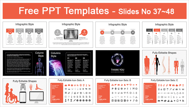  Medical Orthopedic PowerPoint Templates			 