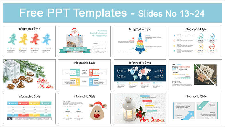  Merry Christmas PowerPoint Templates			 