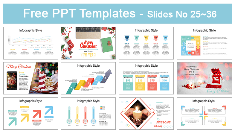  Merry Christmas PowerPoint Templates			 