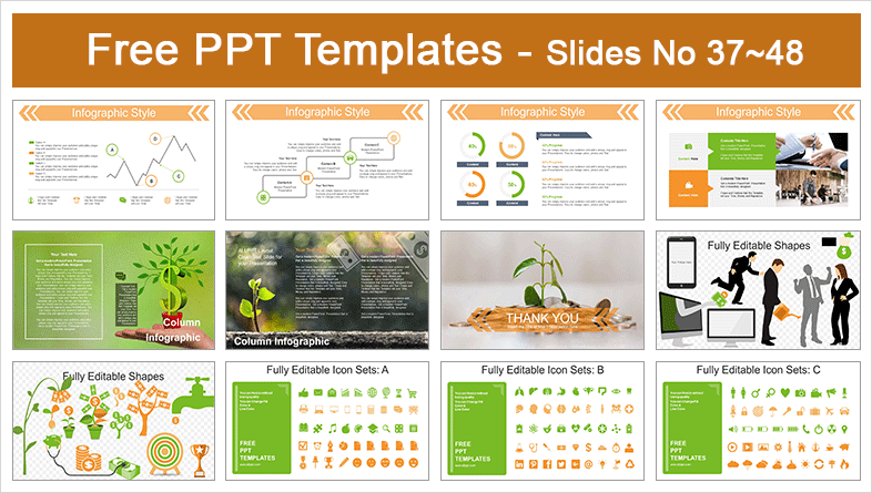  Money Growing Plan PowerPoint Templates			 