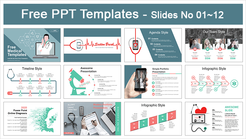  Online Doctor Medical PowerPoint Templates			 