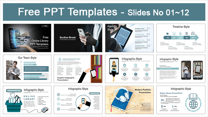  Online Library PowerPoint Templates			 