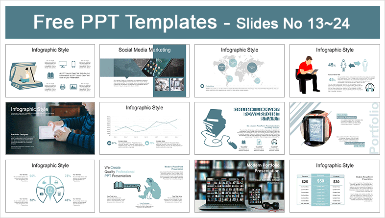  Online Library PowerPoint Templates			 