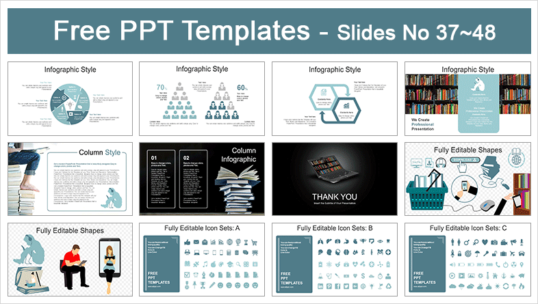  Online Library PowerPoint Templates			 