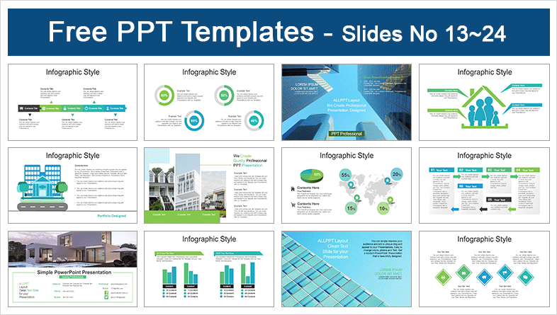  Online Real Estate PowerPoint Templates			 