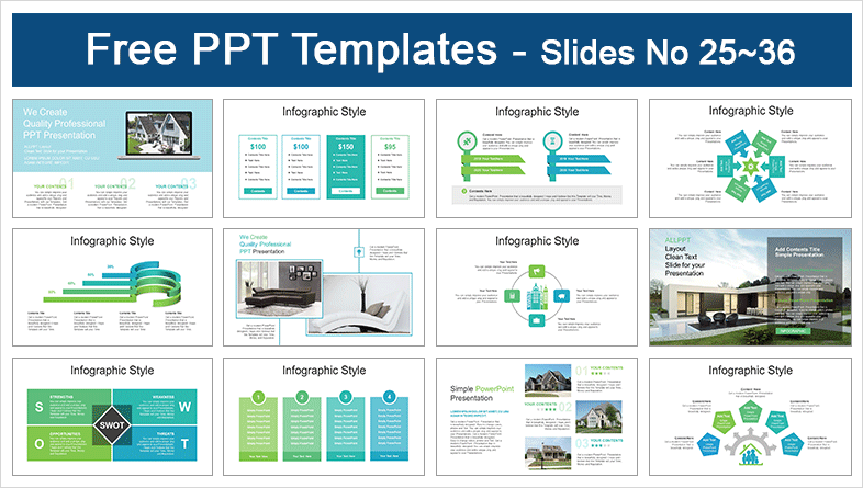  Online Real Estate PowerPoint Templates			 