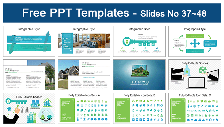  Online Real Estate PowerPoint Templates			 