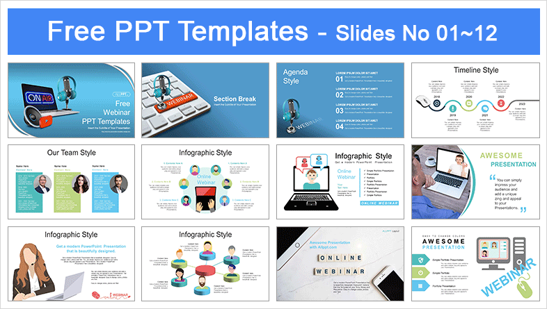  Online Webinar PowerPoint Templates			 