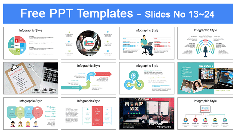  Online Webinar PowerPoint Templates			 