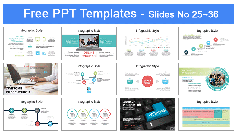  Online Webinar PowerPoint Templates			 