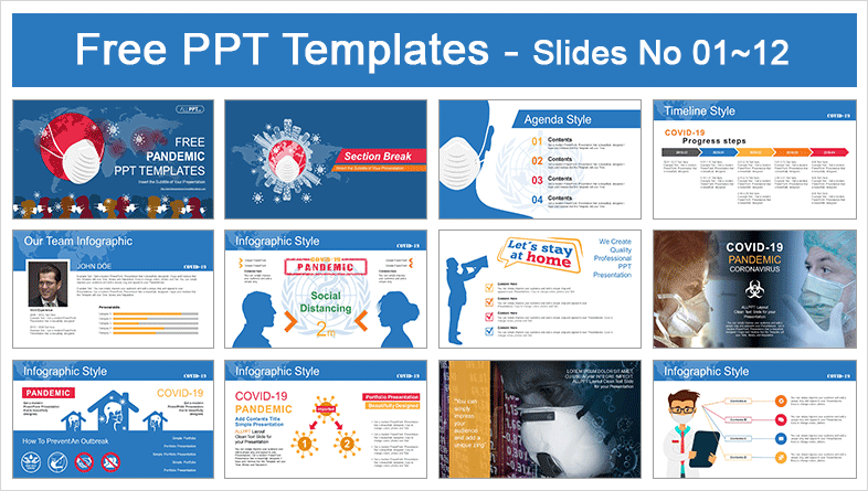  Pandemic Covid-19 PowerPoint Templates 