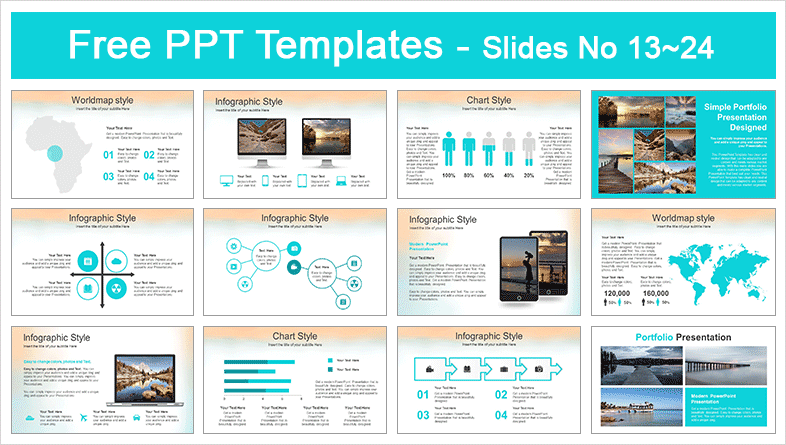  Pastel Watercolor Painted PowerPoint Template			 