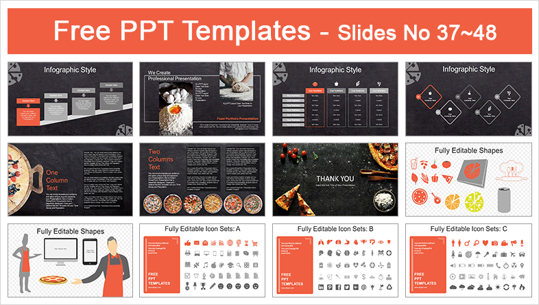  Pizza Restaurant PowerPoint Templates			 