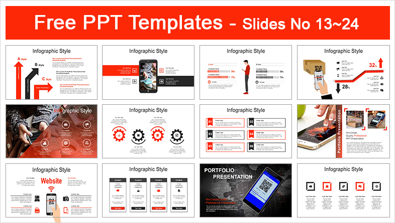  QR Code Scanning PowerPoint Templates			 