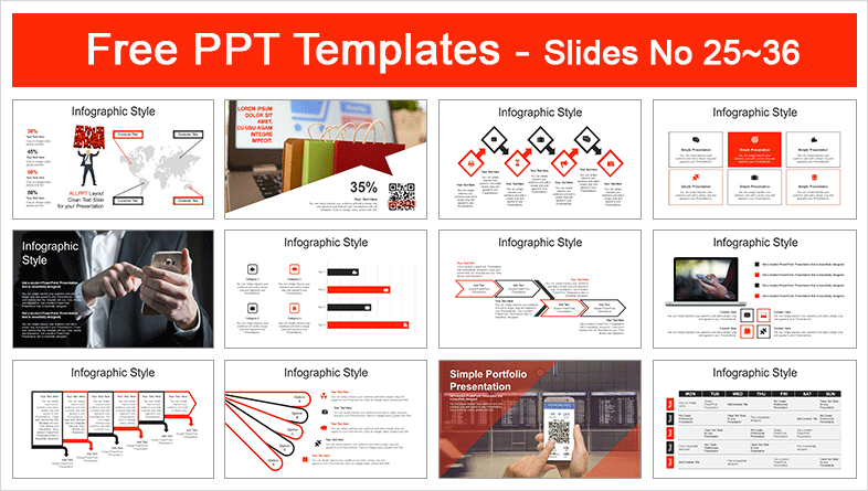  QR Code Scanning PowerPoint Templates			 