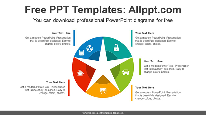  Radial Fan Collection PowerPoint Diagram			 