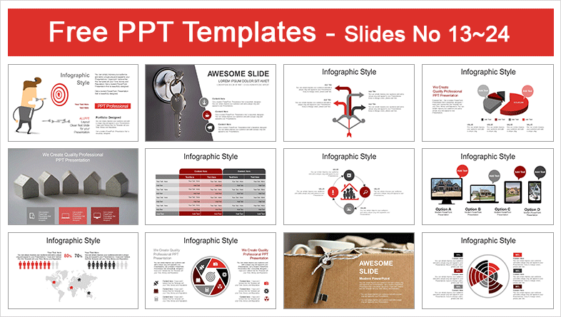  Real Estate Target PowerPoint Templates			 