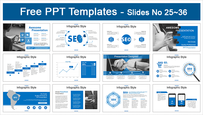  Search Engine Optimization PowerPoint Templates			 