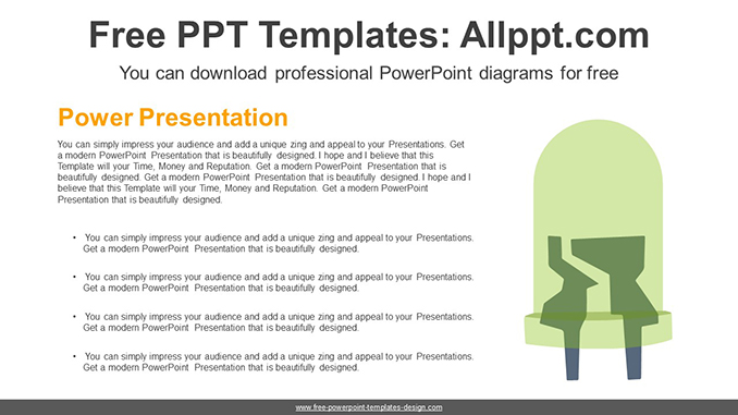  Semiconductor Diode PowerPoint Diagram			 