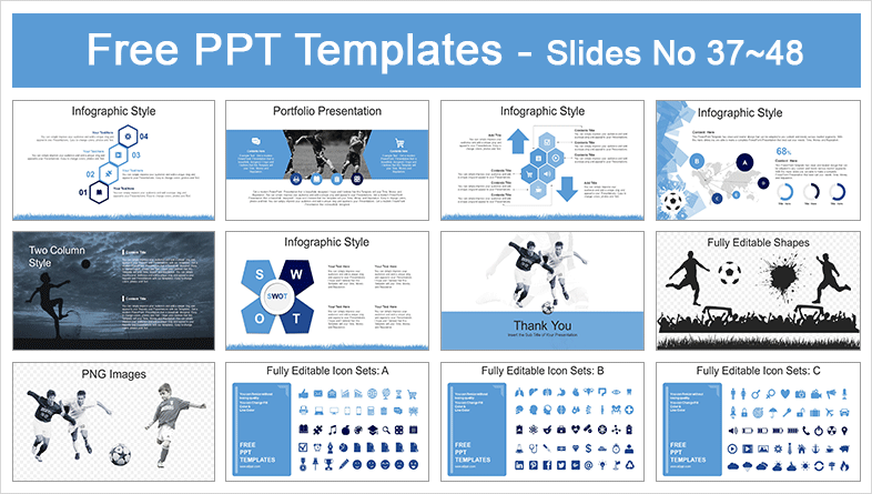  Soccer Sports PowerPoint Templates			 