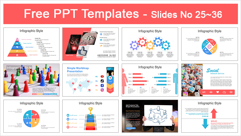  Social Media People PowerPoint Templates			 