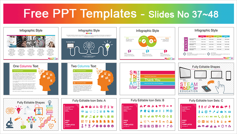  Steam Education PowerPoint Templates			 