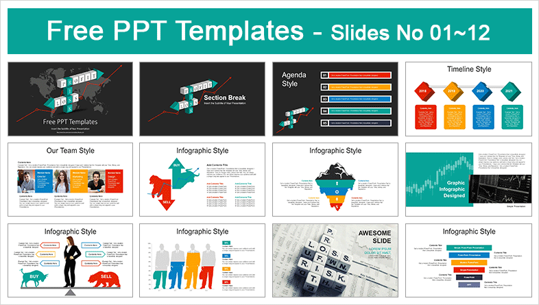  Stock Market Investment PowerPoint Templates			 