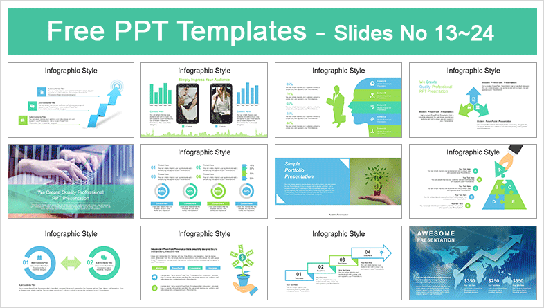  Trees Growing Finance Chart PowerPoint Templates			 