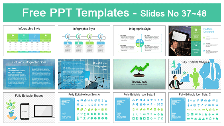  Trees Growing Finance Chart PowerPoint Templates			 