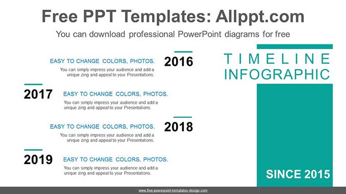  Vertical History PowerPoint Diagram			 