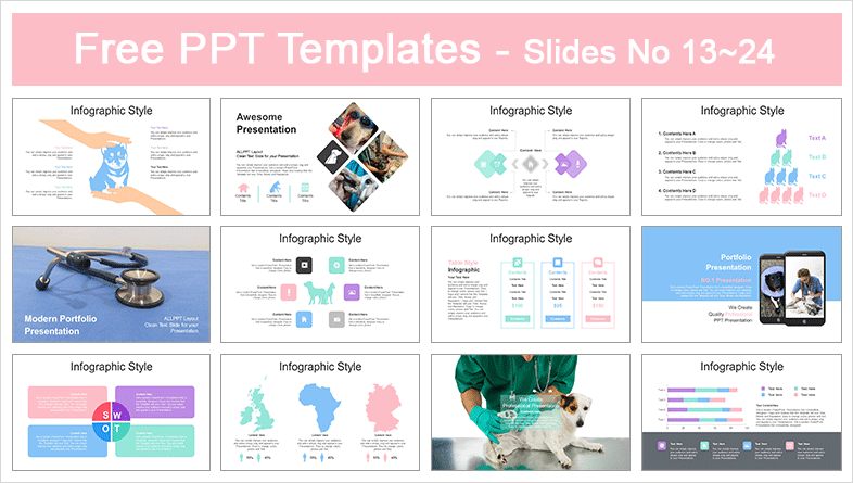  Veterinary Clinic Services PowerPoint Templates			 