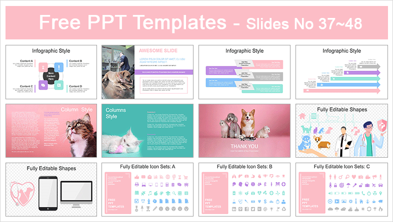  Veterinary Clinic Services PowerPoint Templates			 