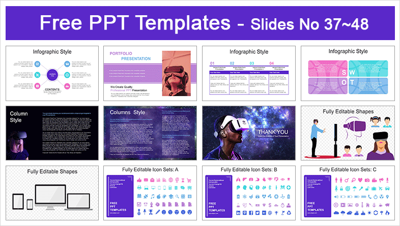  Virtual Reality Technology PowerPoint Templates			 